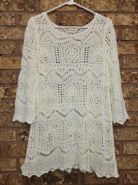 Toffee Apple Crochet Mini Dress Size Medium